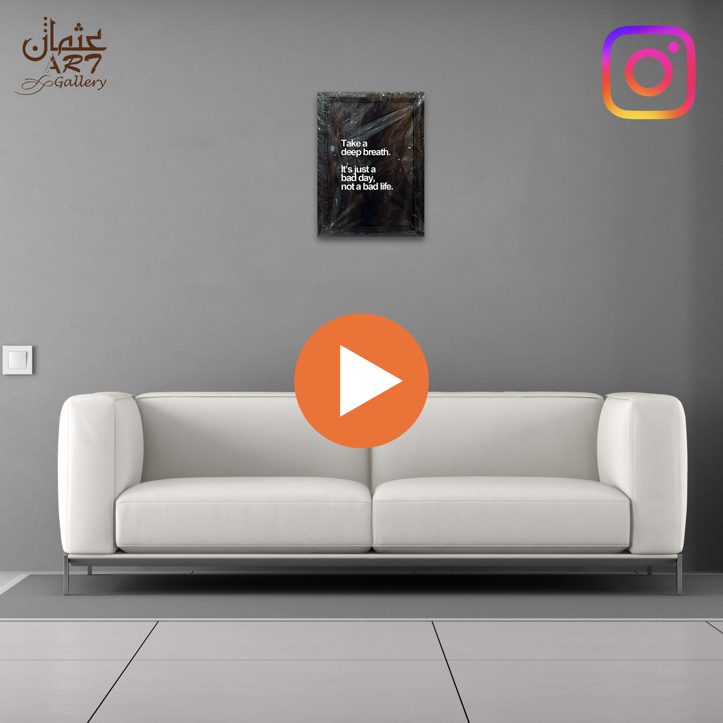 Bad Day Not Life Quote Frame Usman Interior and Art Gallery