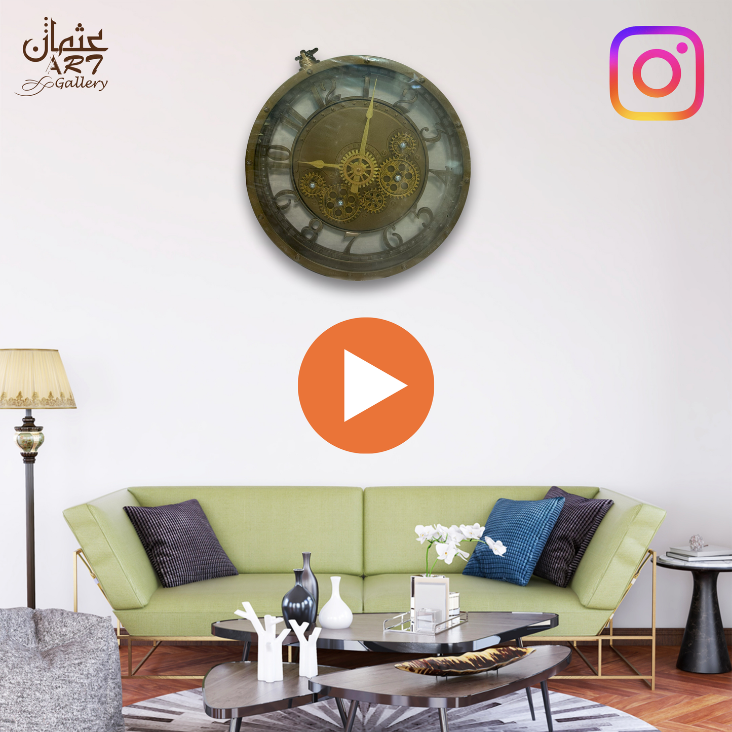 Gear Clock Usman Interior and Art Gallery