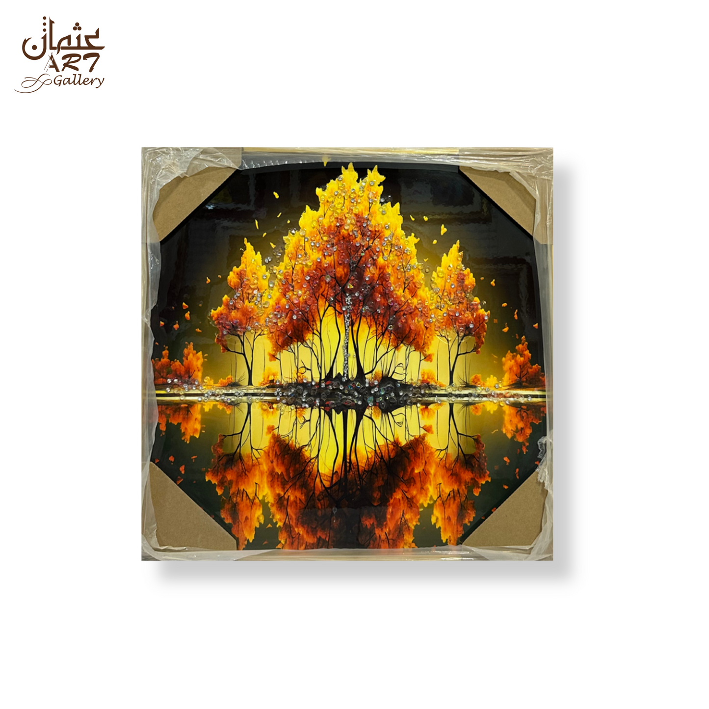 Autumn Forest Reflections – Epoxy Resin Artwork