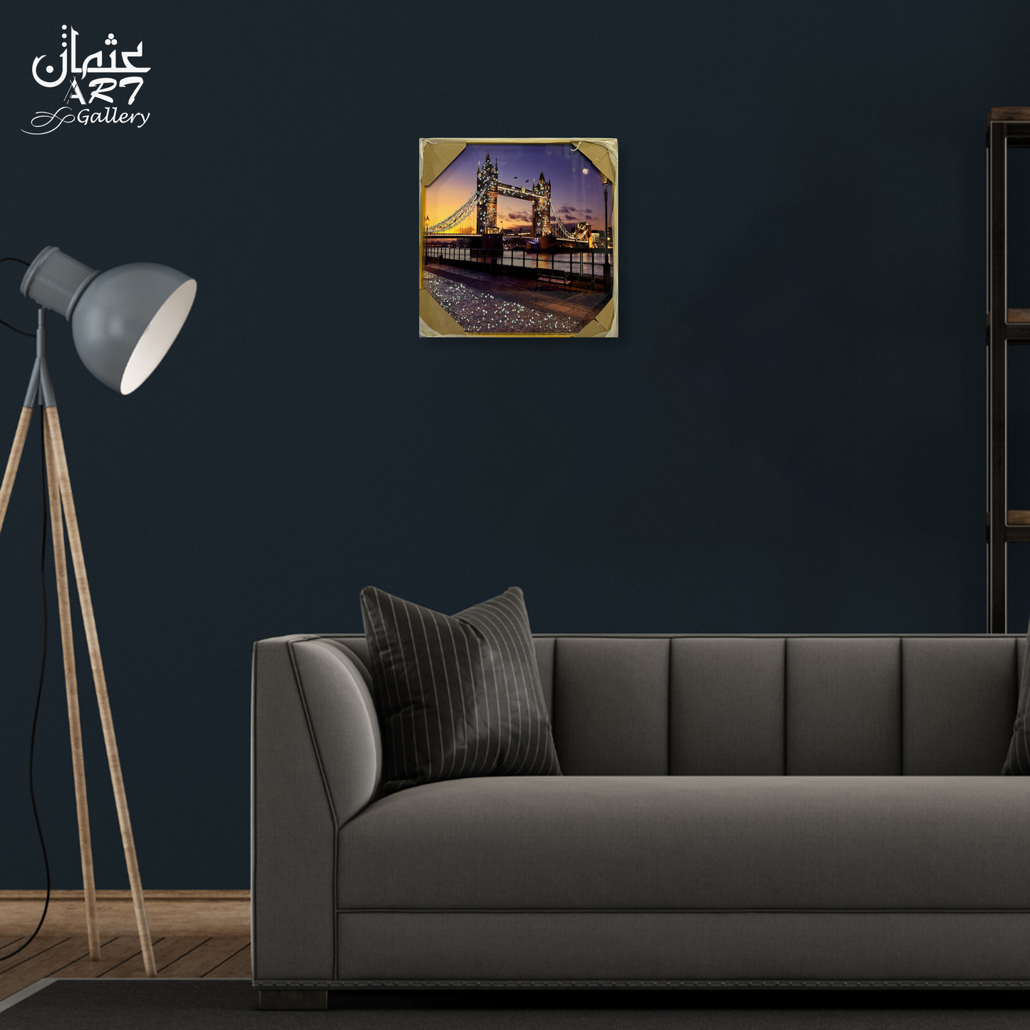 Tower Bridge at Dusk – Epoxy Resin Wall Art
