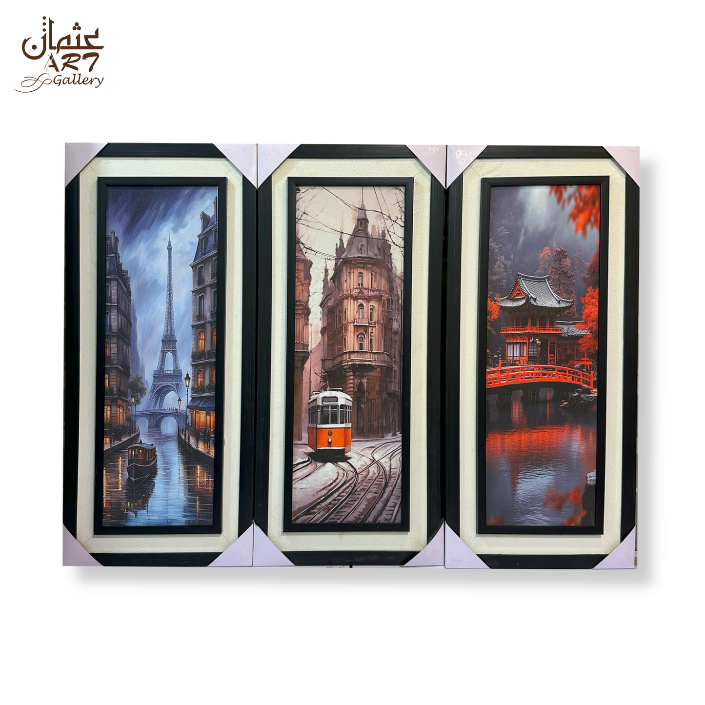 3-Panel World Cityscapes Set
