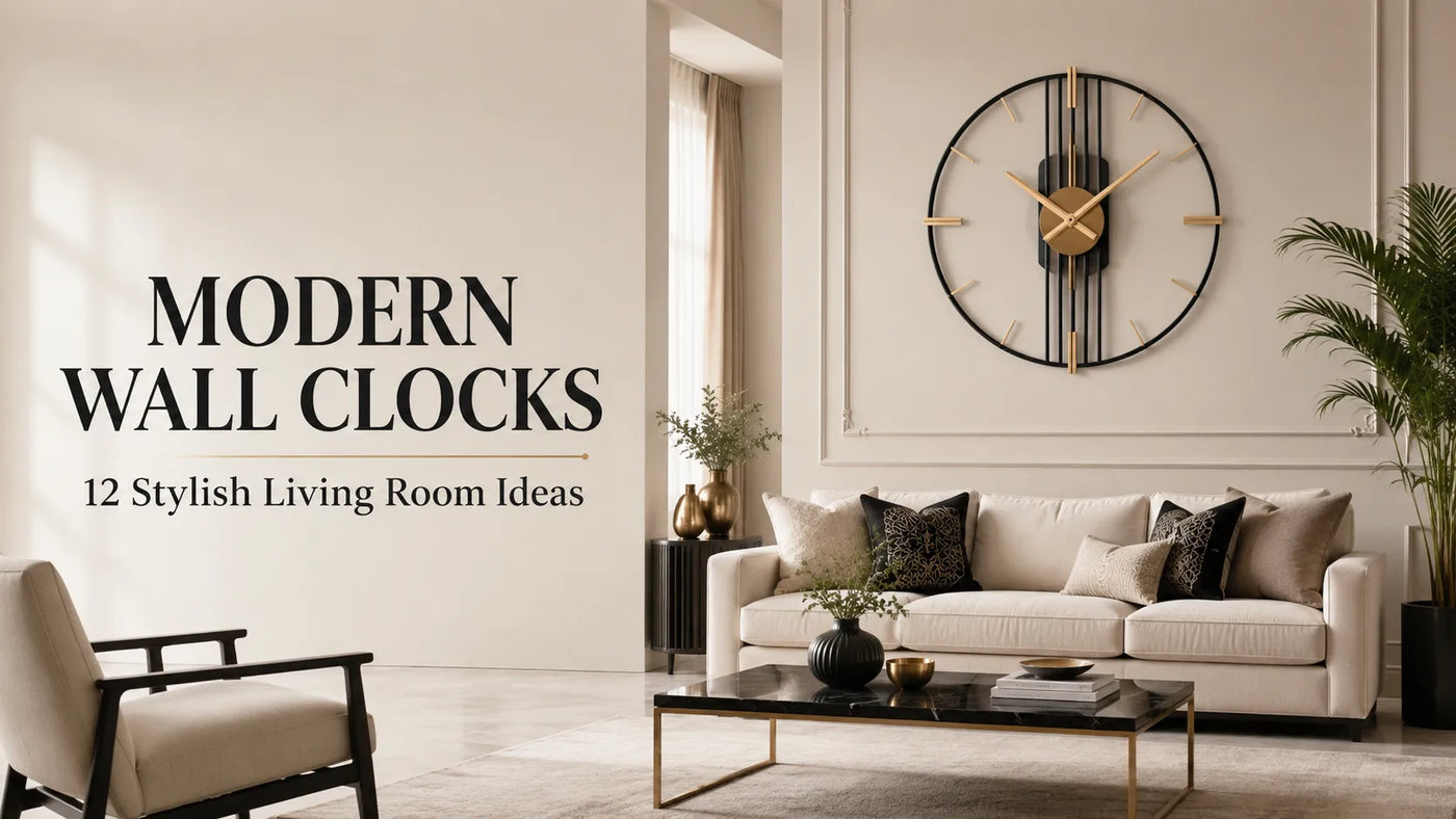 Modern Wall Clocks for Living Rooms: 12 Stylish Ideas