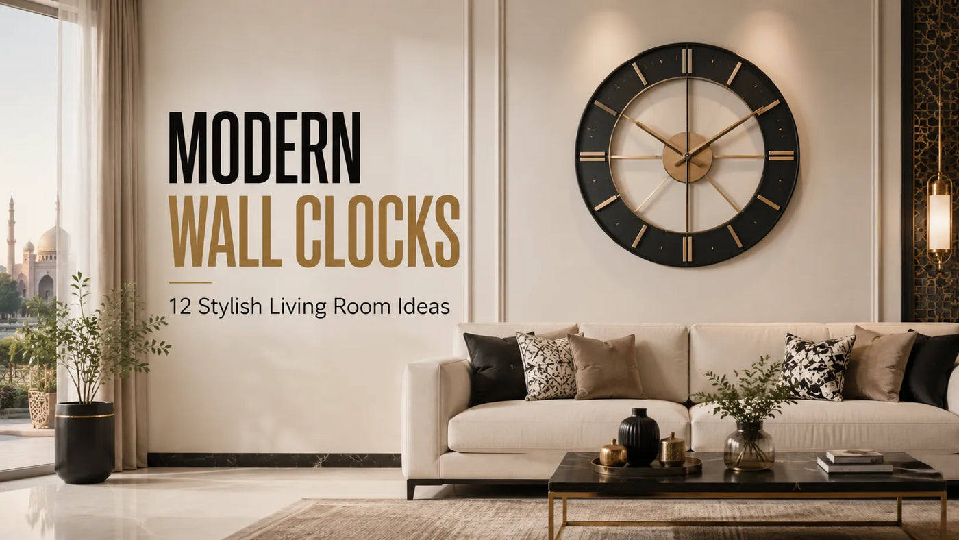 Modern Wall Clocks for Living Rooms: 12 Stylish Design Ideas