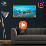 Blue Pier Night Resin Frame