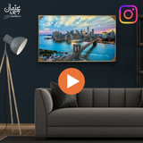 Brooklyn Bridge Resin Wall Frame