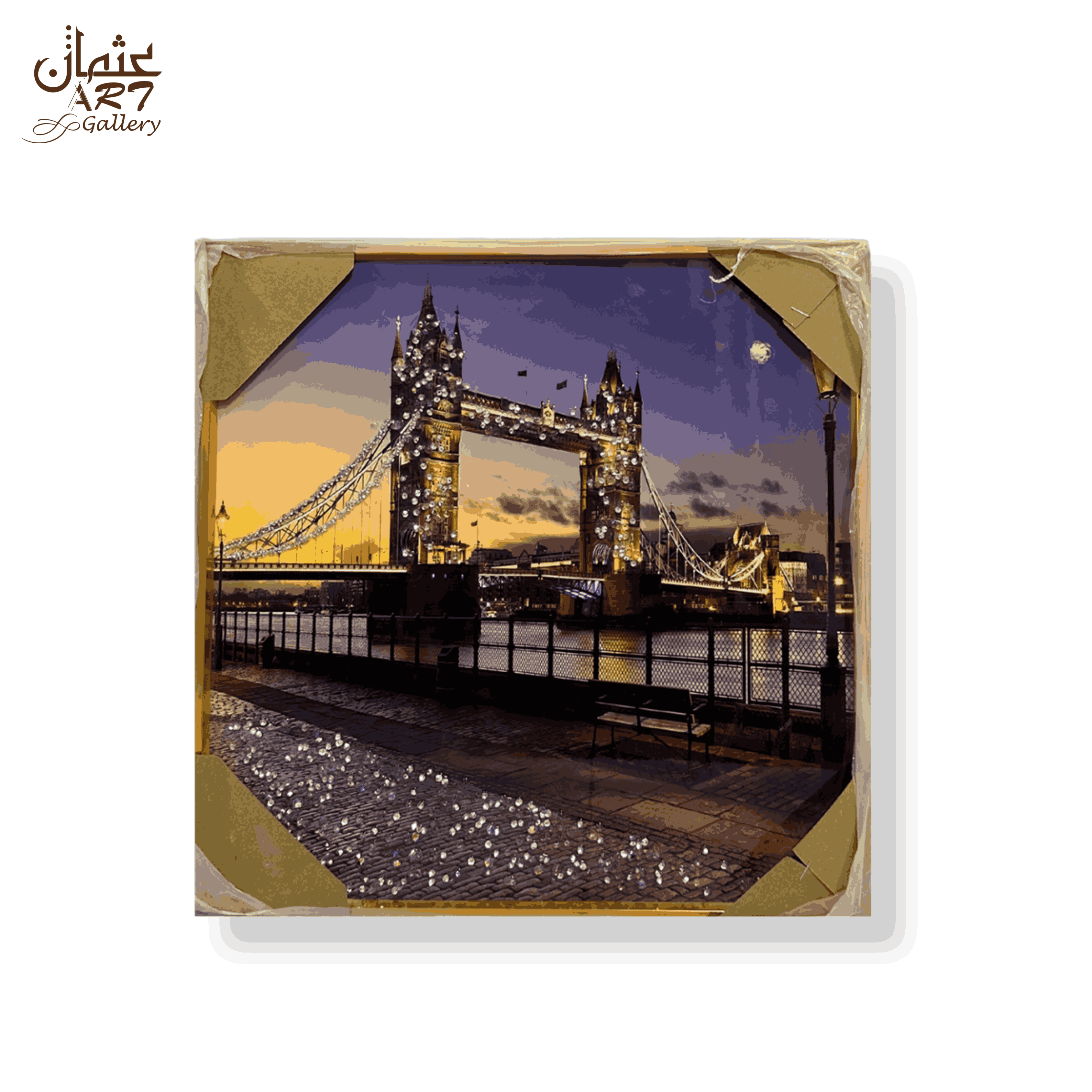 Tower Bridge at Dusk – Epoxy Resin Wall Art