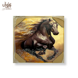 Galloping Horse with Flowing Mane – Epoxy Resin Artwork