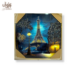 Night Street by Eiffel Tower – Epoxy Resin Art