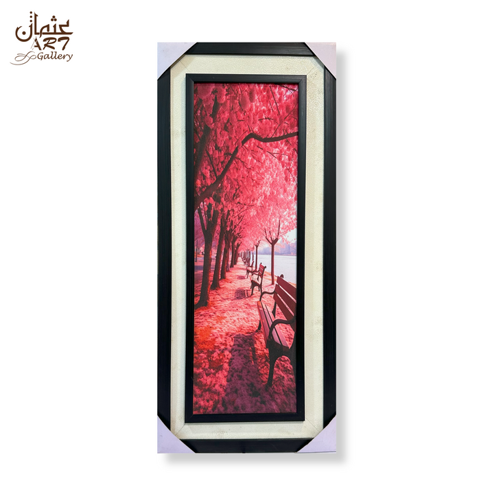 Cherry Blossom Walkway Panel Art
