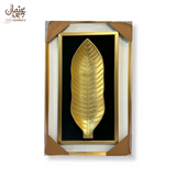 3D Golden Leaf Broad Vein Wall Frame