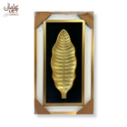 3D Golden Leaf Tapered Form Wall Frame
