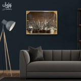 Night Skyline Crystal Cityscape Frame
