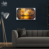 Amber Forest Reflection Crystal Frame