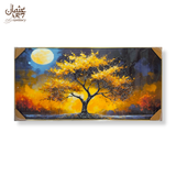 Moonlit Golden Tree Resin Frame