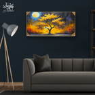 Moonlit Golden Tree Resin Frame