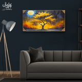 Moonlit Golden Tree Resin Frame
