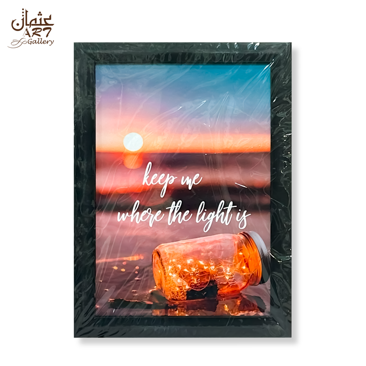 Light Quote Sunset Frame