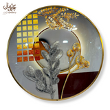 Abstract Floral and Geometric Resin Wall Art