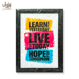 Learn Live Hope Quote Frame