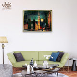 Epoxy Resin Cityscape Wall Art