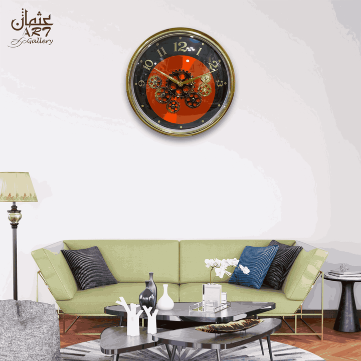 Fancy Gear Clock. Premium Gear Style Decorative Wall Clock – Usman ...