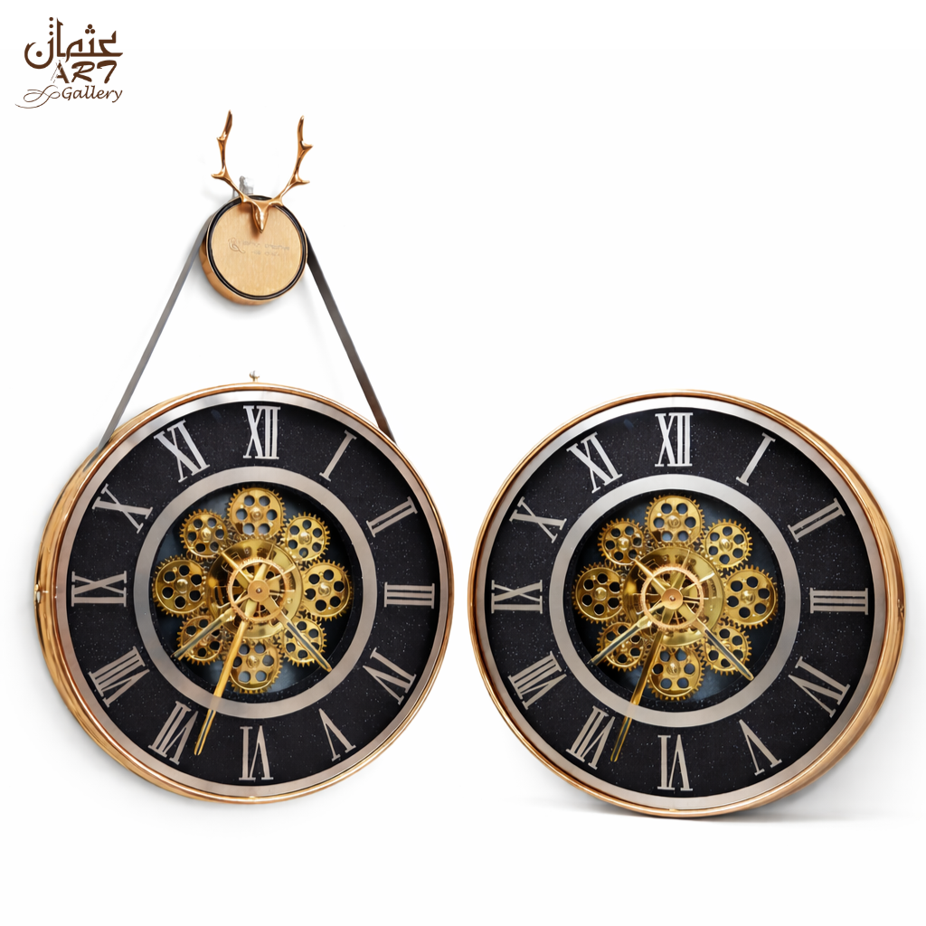 Resin Imported Clock - 13 inches dia (edge to edge) / Bundle Of 2 (Shipping Free)