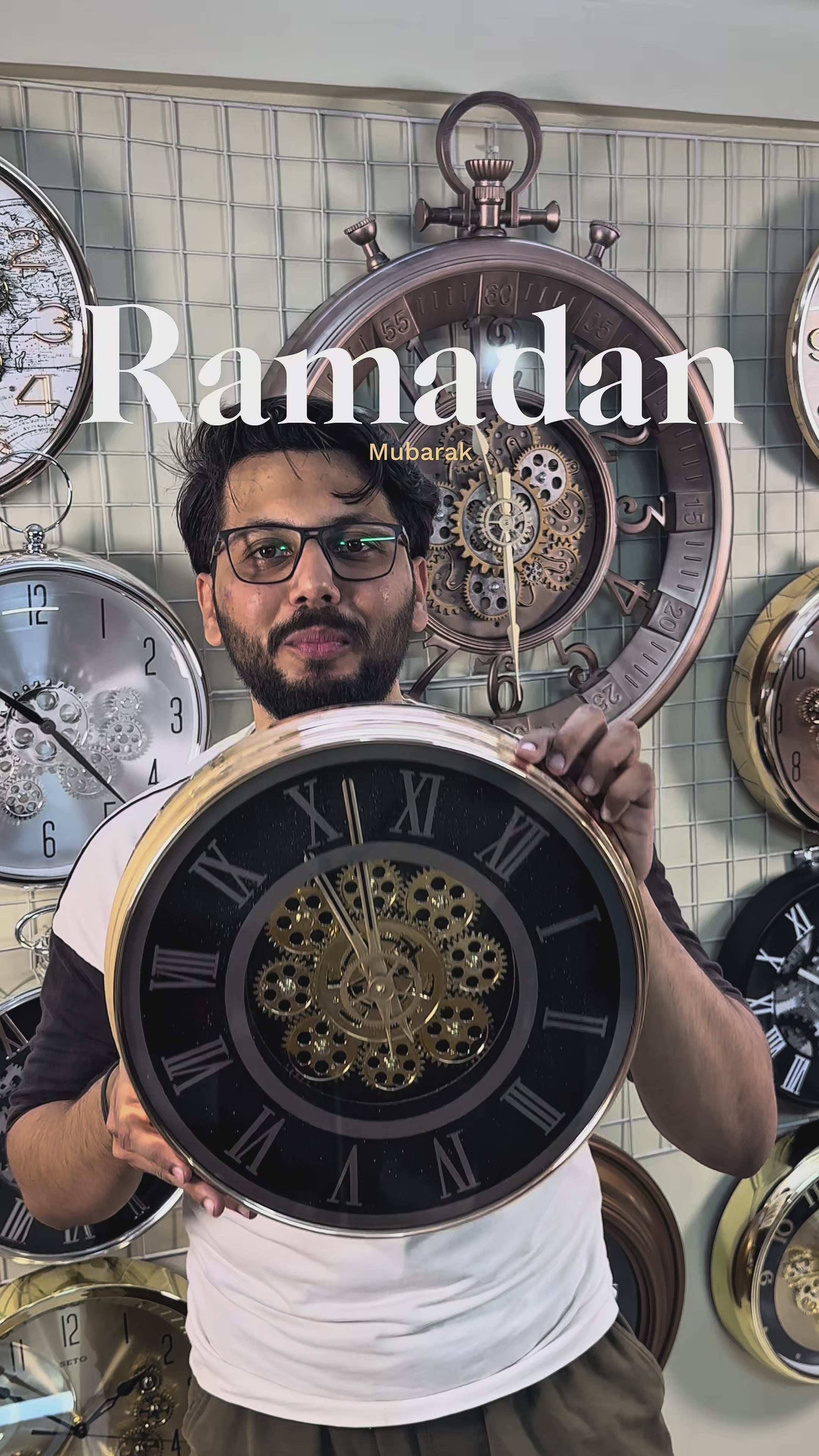 Resin Imported Clock