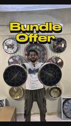 Resin Imported Clock - 13 inches dia (edge to edge) / Bundle Of 2 (Shipping Free)